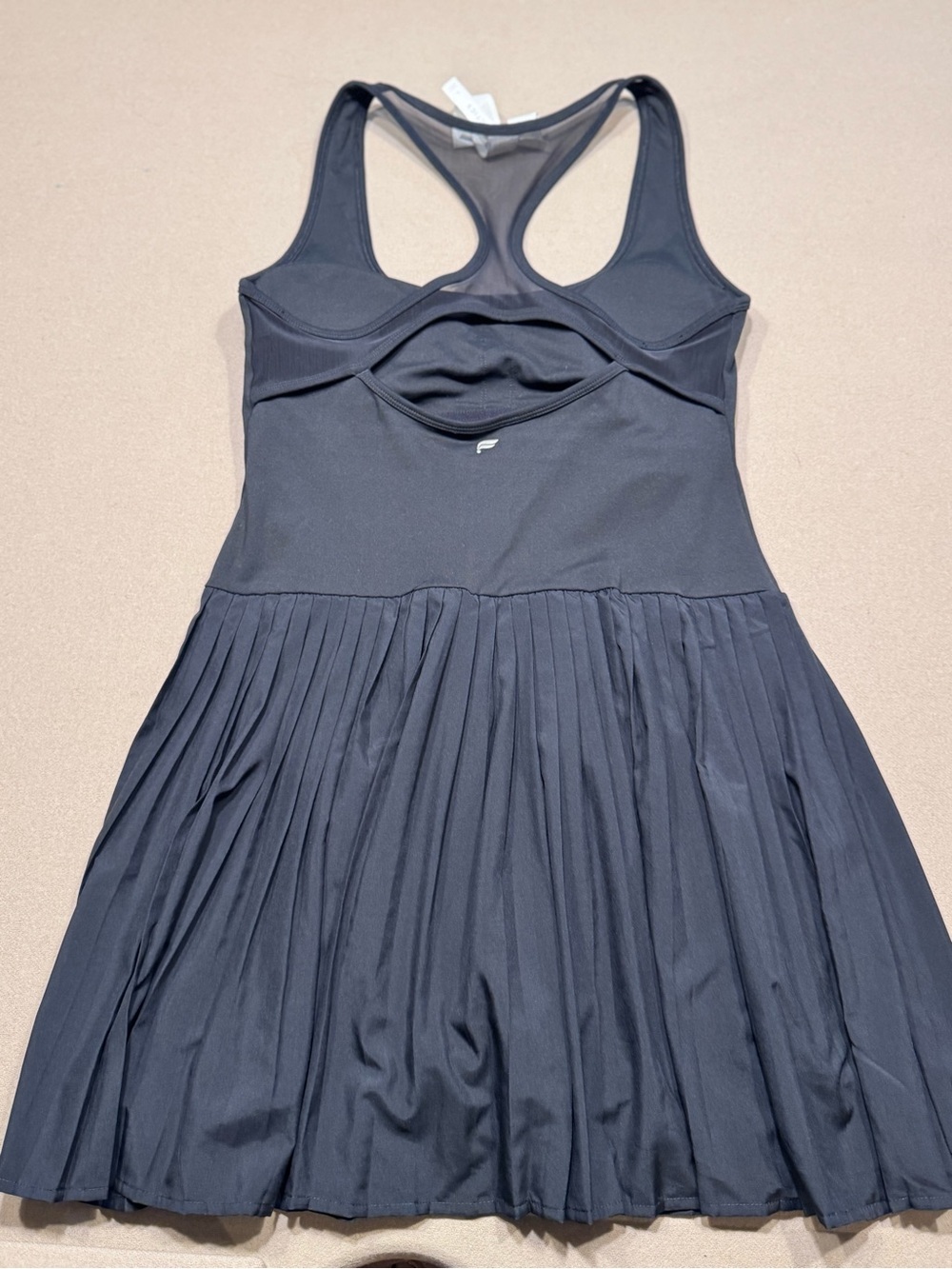 Fabletics Black Hot Shot Pleated Dress Classic Mini - Picture 4 of 8